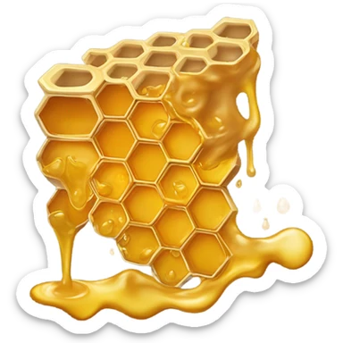 Puking honey sticker