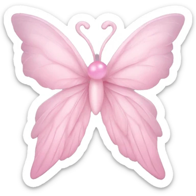 light pink fairy wings sticker