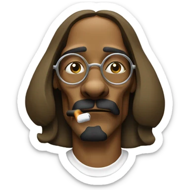 Snoop dog smoking sticker