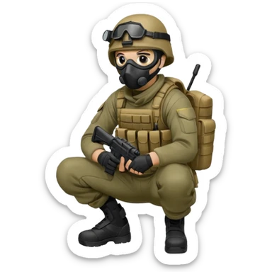 soldier-crouching-with-tactical-mask sticker