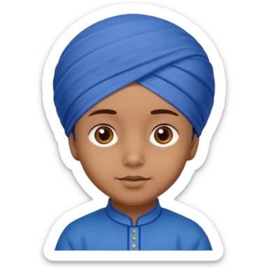 Sikh child wearing patka  sticker