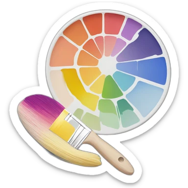 paint palette sticker