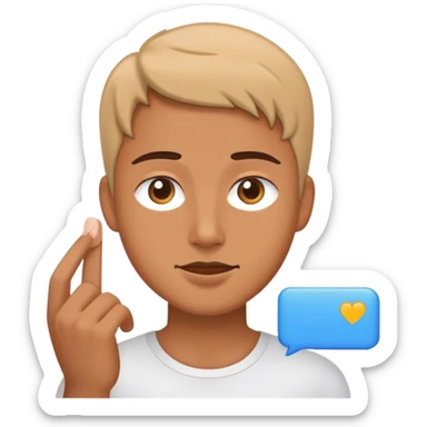 a non-technical user using chatgpt with simple interactions sticker