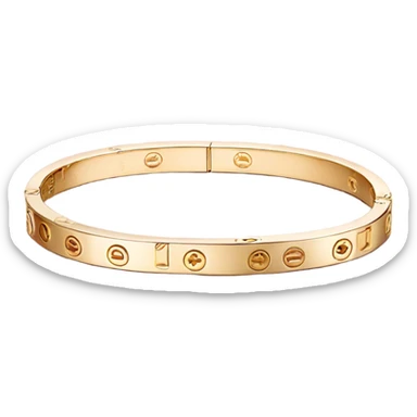 cartier love bracelet gold sticker