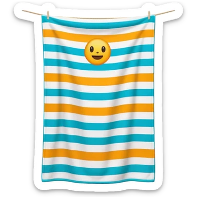 beach towel sticker