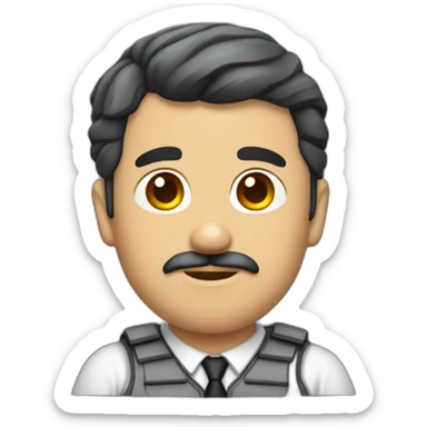 Ladrón con traje de prisionero sticker