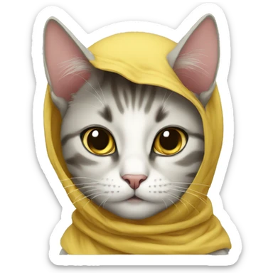 muslim cat sticker