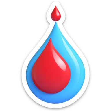 ‘Modern and clean diabetes awareness symbol with blue circle and blood drop in the middle. sticker