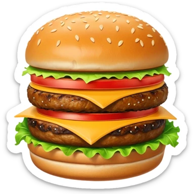 Kapibara burger sticker