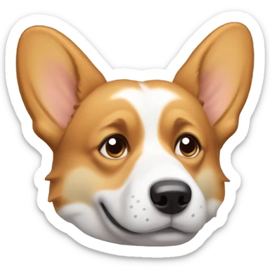 Corgi that looks very bored sticker
