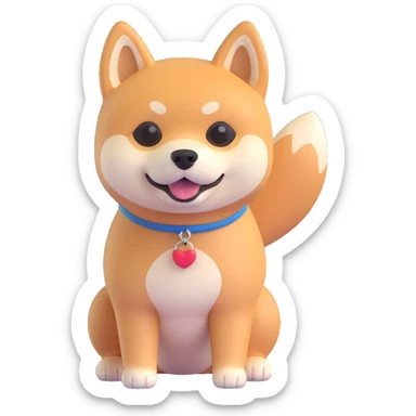 cute shiba inu sticker