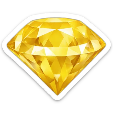 Yellow diamond sticker