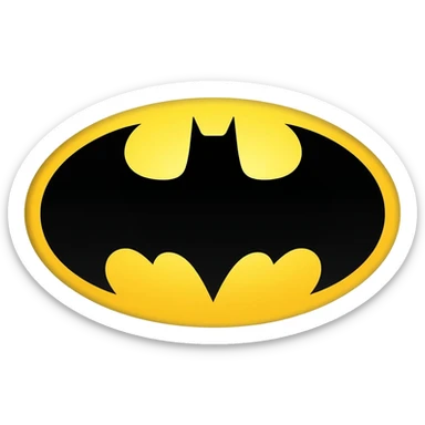 Bat man logo sticker