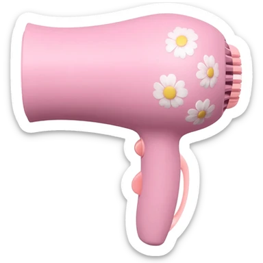Girly blow dryer sticker