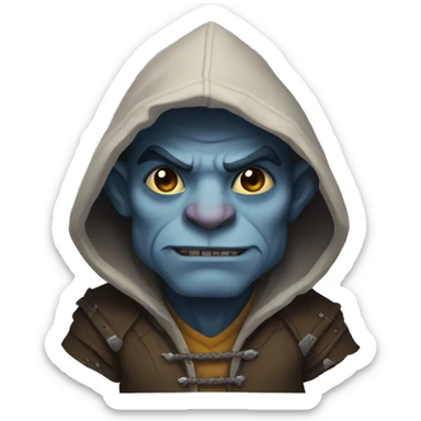 warcraft troll in a hoodie sticker