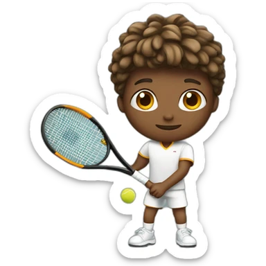 Tennisplayer sticker