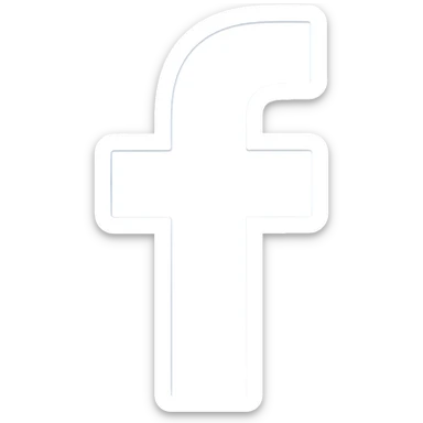 White facebook messenger  sticker