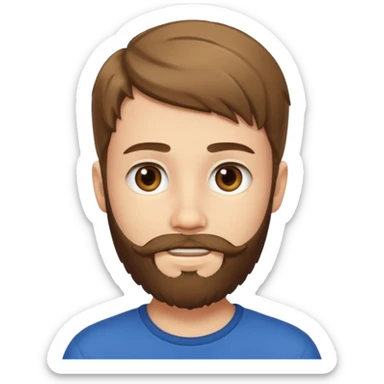 bearded teenage sticker