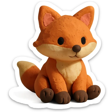cute baby fox sticker