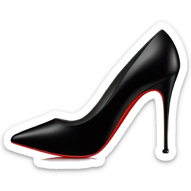 black louboutin heel sticker