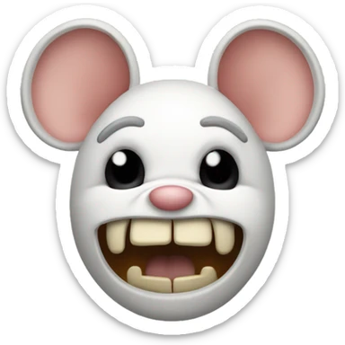 Make a chunky inspired terrifier mouse who is so and is Italian  sticker
