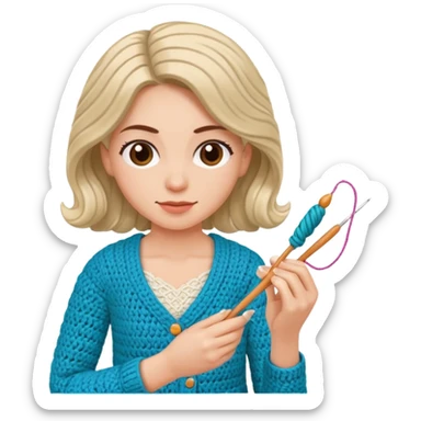 Người phụ nữ móc cu sticker