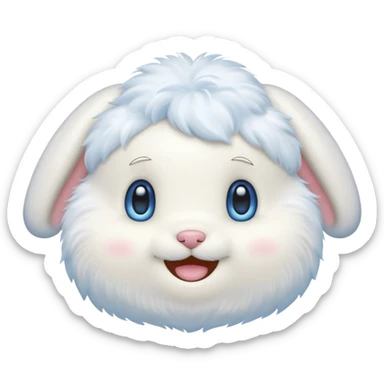 Generate me a cinnamorol emoji and Make it look like her  sticker