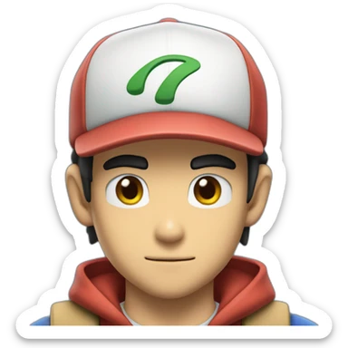 Ash Ketchum sticker
