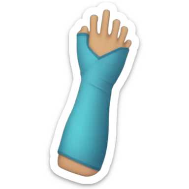 Broken arm sticker