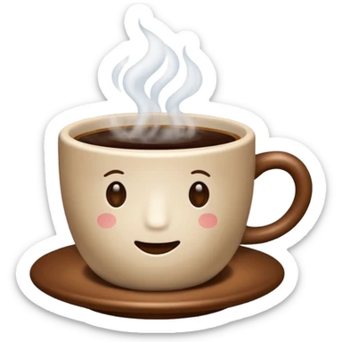 autumn coffee cup sticker