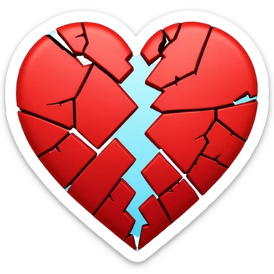 Corazón roto sticker