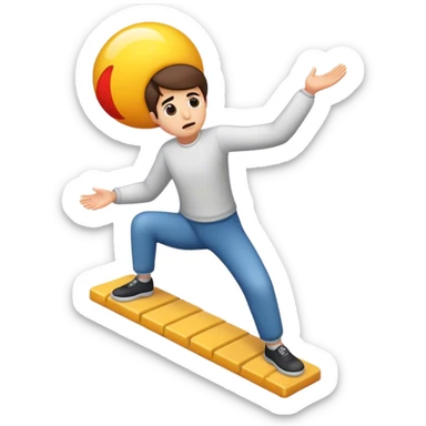 represents an impossible thing to do sticker