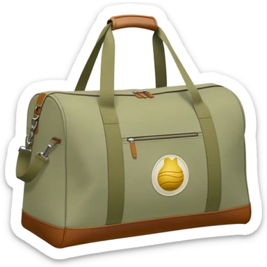 Pale olive sports bag sticker