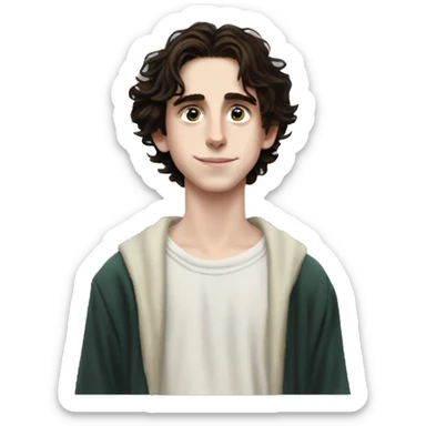 Timothée Chalamet and Spirited Away sticker