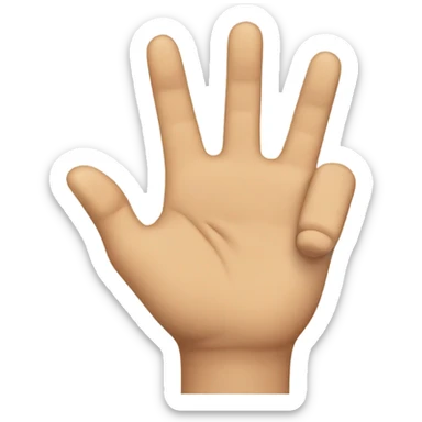 An emoji with one hand making the OK sign—thumb and index finger touching to form a circle while the other fingers remain extended sticker