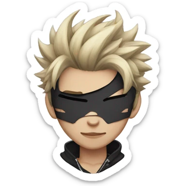 Edgy Punk Attractive Catboy sticker