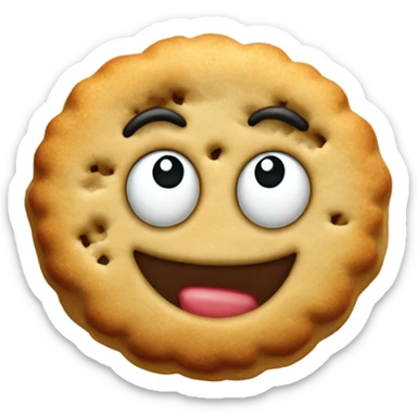 A snarky biscuit sticker