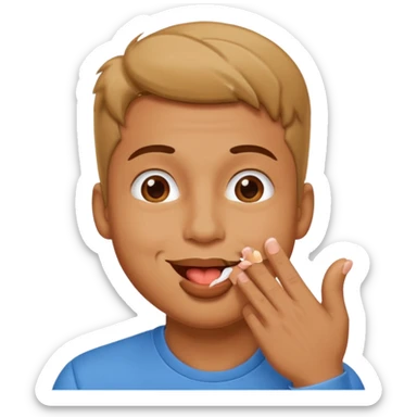 Man blowing kisses sticker