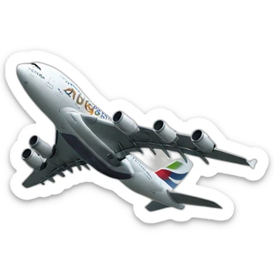 An airbus a380 sticker