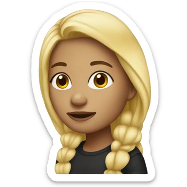 Scorpio girl with blonde hair sticker