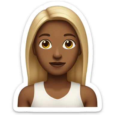 West coast W hands skin tone 5 sticker