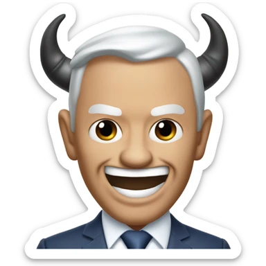 Dallas Cowboys owner Jerry Jones shaking hands with the devil  sticker