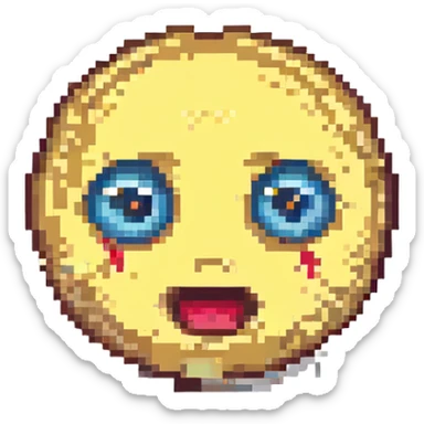 IQ emoji representing intelligence or smartness, simple and clear, no text sticker