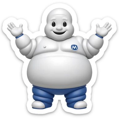 michelin mascot sticker