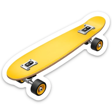 Skate board, yellow sticker