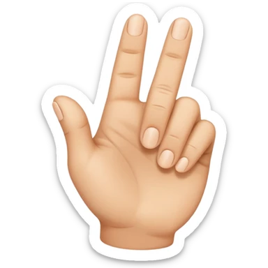 index finger pointing down sticker