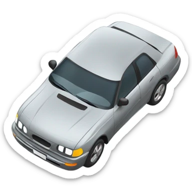 Car drifting on a road sticker