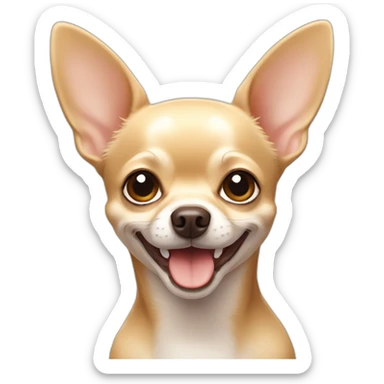beige-chihuahua-smiling sticker