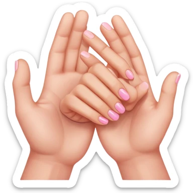 Pinkies from two hands intertwine togegher sticker