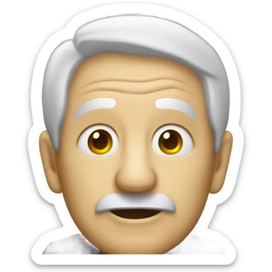 Old person with cob webs sticker